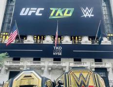WWE和UFC联合公司正式挂牌上市，全新TKO腰带亮相_