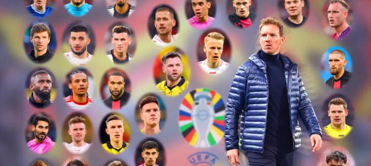 【欧洲杯新闻】德国队正式公布参与2024年欧洲杯大名单；京多安为队长，穆勒-诺伊尔-克罗斯第四次征战欧洲杯